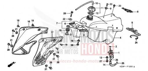 FUEL TANK CR250RX de 1999